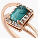 Anello Eclipse Diamanti e Smeraldo